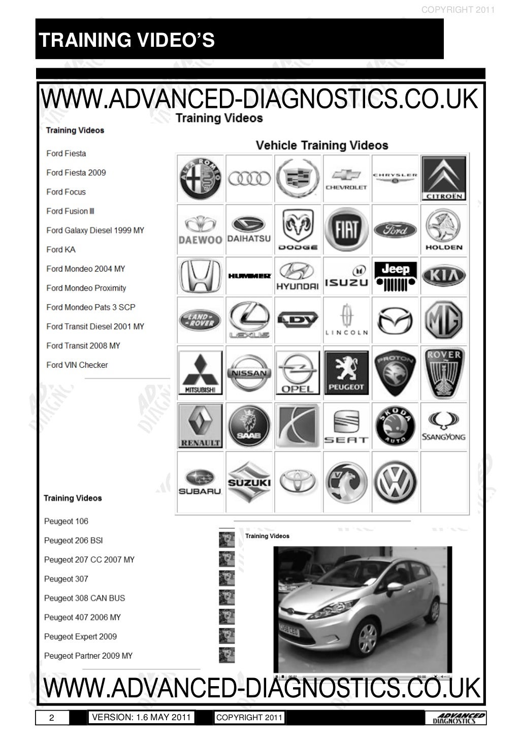 Master diagnostic sockets