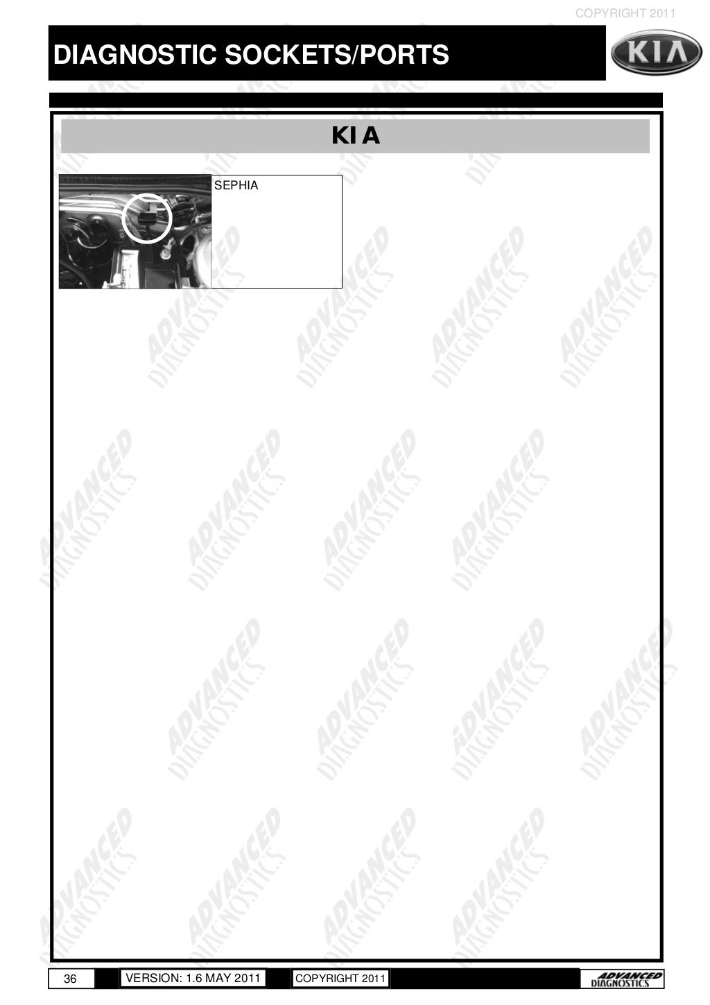 Master diagnostic sockets