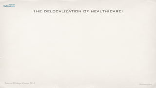 Source REshape Center 2014
The delocalization of health(care)
©lucienengelen
 