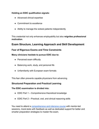 Master Emergency Medicine with EDIC: Elevate Critical Care Skills ...