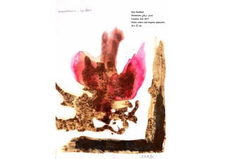 May Haddad
Metastasis ??????? ????????
London, July 2015
Water colors and organic pigments
30 x 21 cm
 