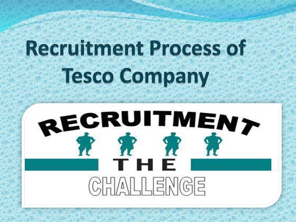 Planning & Recruiting Process of Tesco Company