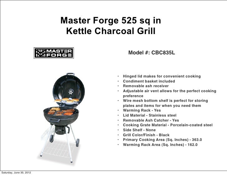 Master Forge Grill Models
