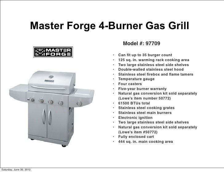 Master Forge Stainless Steel Burner Natural Gas Grill Master Forge Stainless Steel Burner Natural Gas Grill
