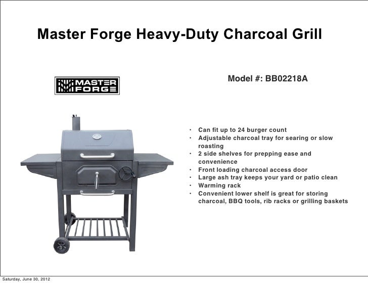 Master Forge Grill Models