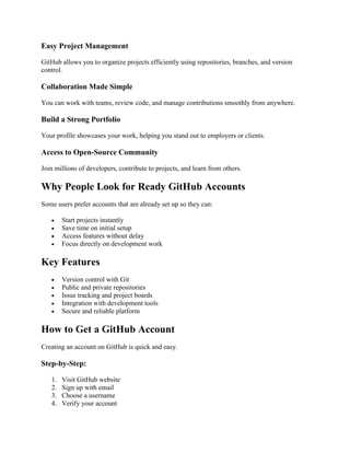 Master GitHub Fast: Best Practices and Benefits for Developers | PDF