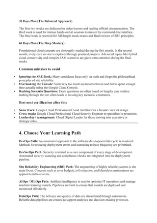 Master Guide: Google Cloud Professional Engineer Path | DOCX