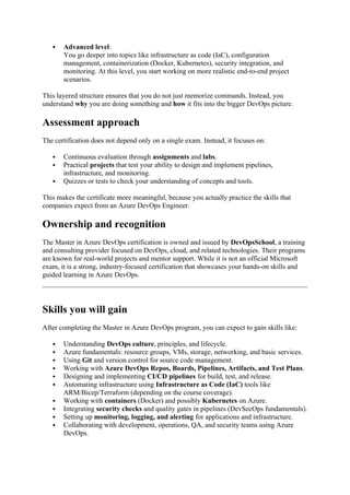 Master in Azure DevOps Certification Path for DevOps Success.docx