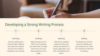 Mastering-Academic-Writing, strategies and steps | PPTX