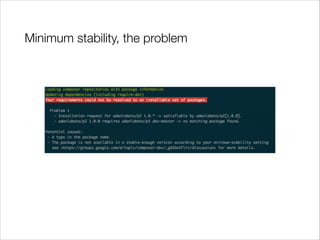 Minimum stability, the problem

 
