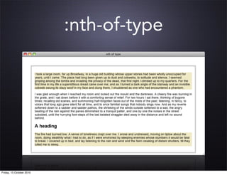 :nth-of-type




Friday, 15 October 2010
 