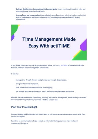 Mastering Project Time Management: The 5-Step Guide and Tips | PDF