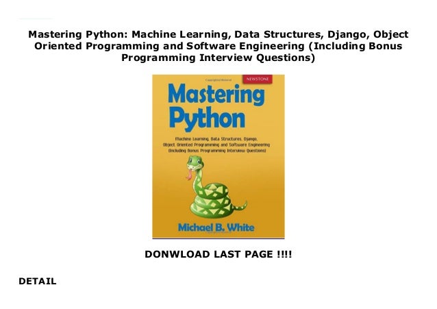 object oriented programming in machine learning