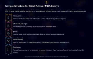 Mastering Short Answer MBA Essays: Writing Strategy, Structure ...