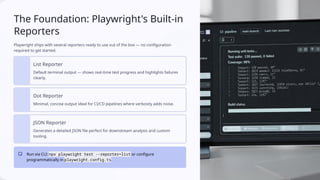 Test Reporting in Playwright (Java) Automation Framework | PPTX
