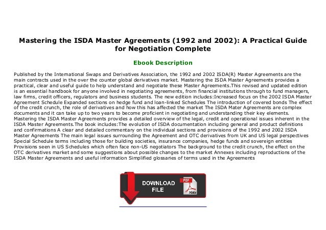 Mastering The Isda Master Agreements – PNKD