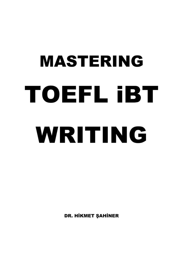 toefl writing | PDF