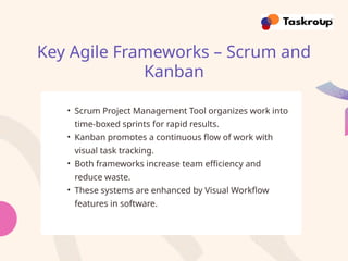 Agile Project Management Tool for Smarter Delivery | Taskroup | PPTX