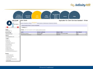 Private & Confidential
Product
Consultant
Introduction
Overview
Agenda
Live
Demo
Data
Transfer
Introduction
Matt S.
Rick B.
Aurico
Aurico FAQs
 