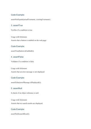 Mastering Assertions in Automation Testing, Importance and Best ...