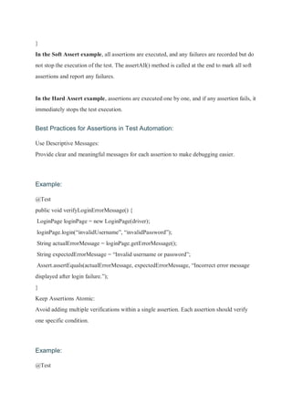 Mastering Assertions in Automation Testing, Importance and Best ...