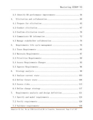 Mastering CCBA v3 Sample Chapter | PDF
