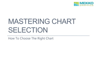 MASTERING CHART
SELECTION
How To Choose The Right Chart
 