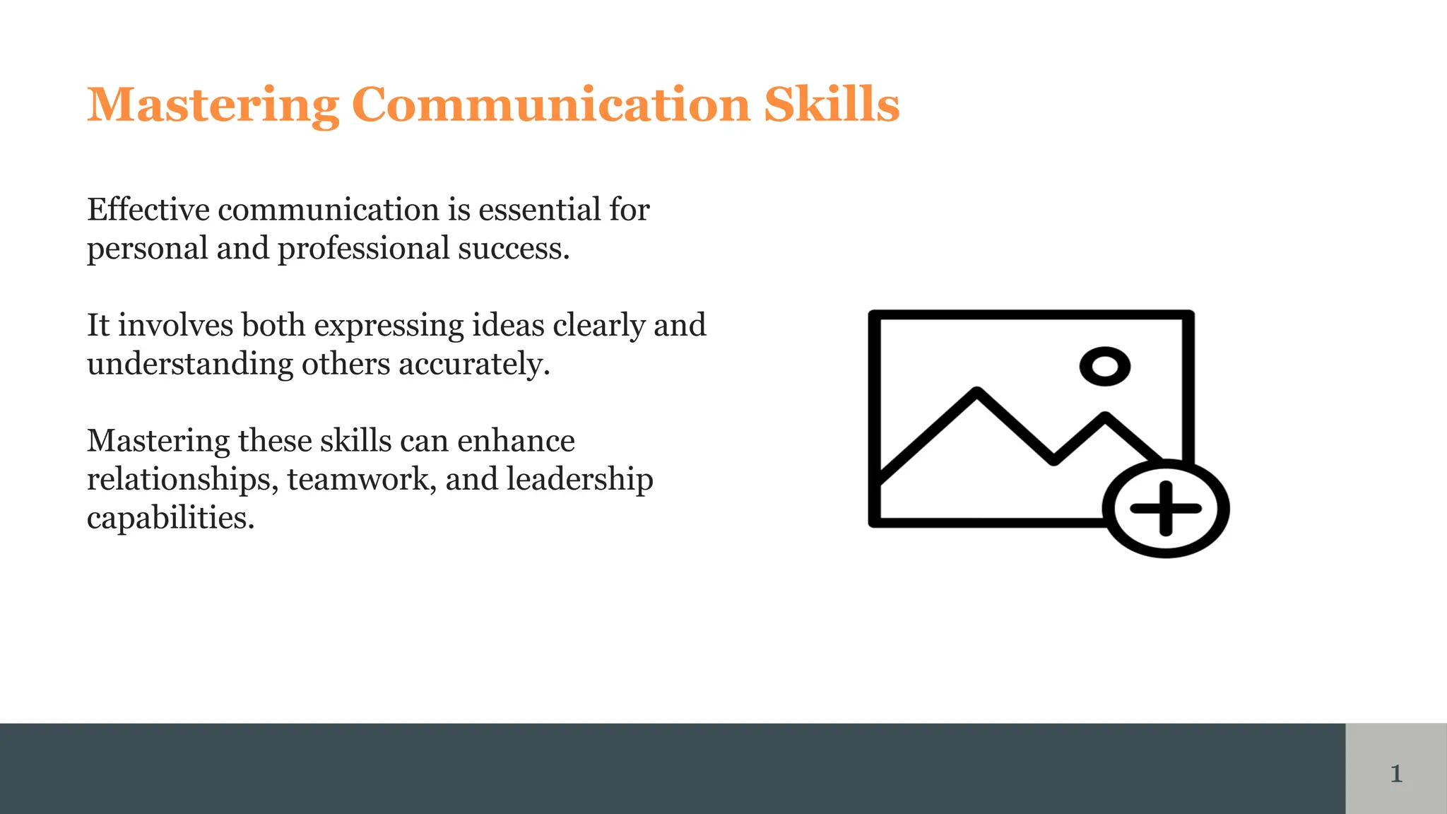 MASTERING COMMUNICATION SKILLS.pptxgdee33w | PPTX