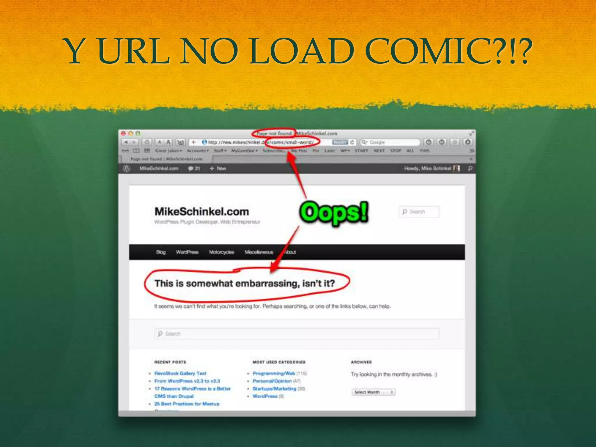 Y URL NO LOAD COMIC?!?
 