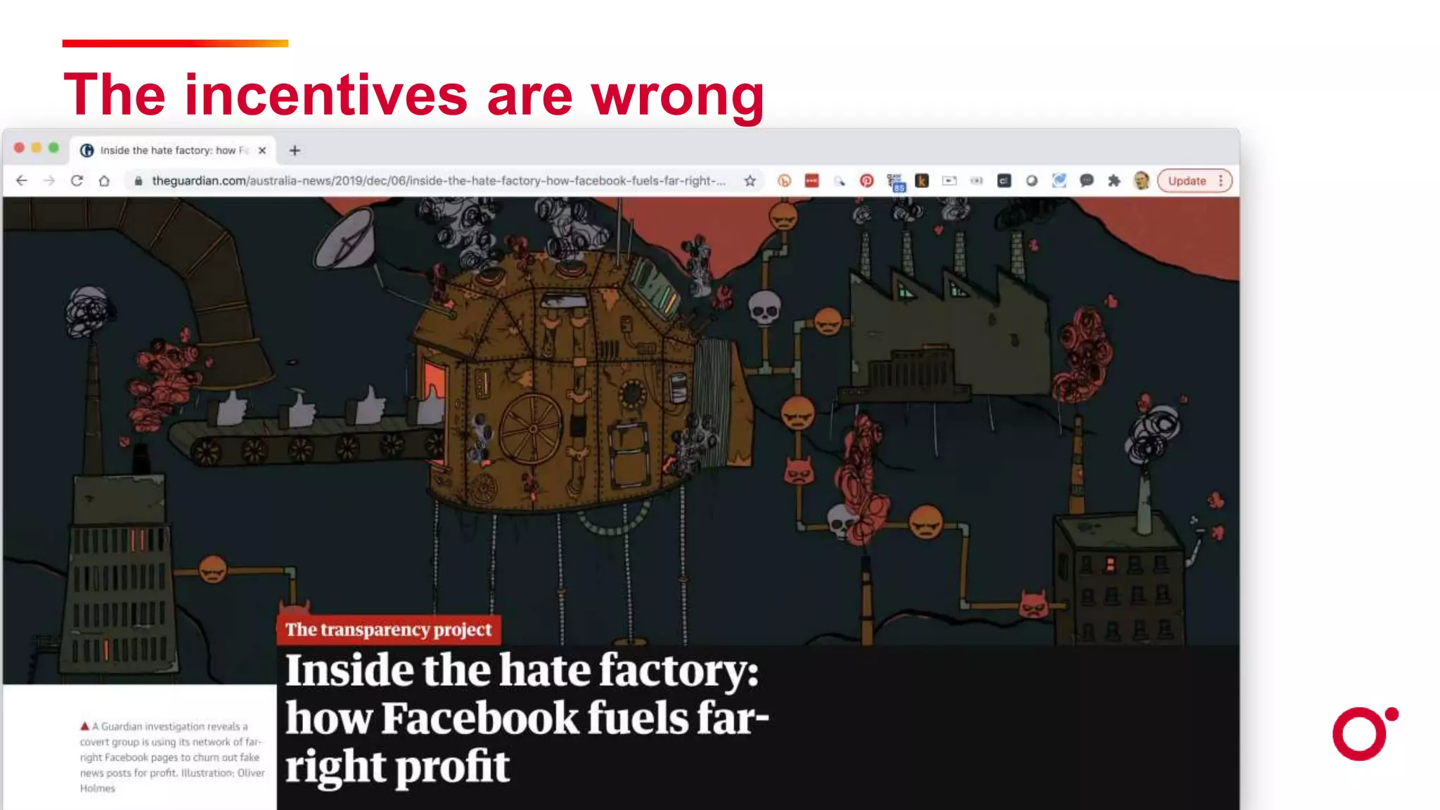 The incentives are wrong
 