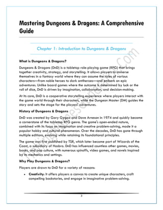 Dnd Introduction Mastering Dungeons & Dragons | A Comprehensive Guide.pdf