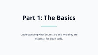 Mastering Enums - A Programming Guide for Students | PPTX