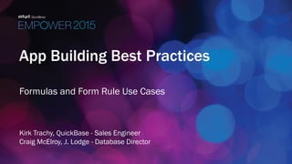 Mastering Form Rules and Formulas in QuickBase | PDF