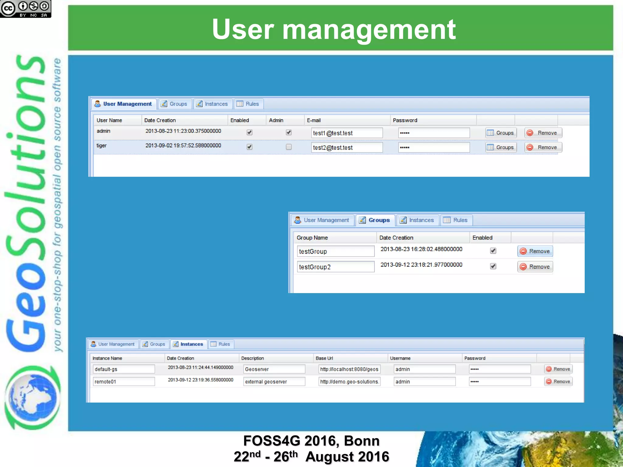 User management
 