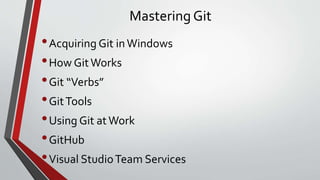 Mastering git | PPTX