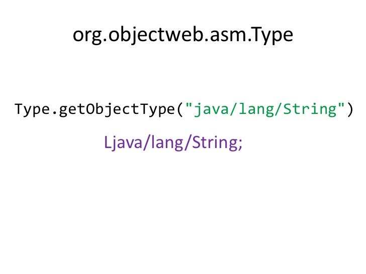 Java Asm