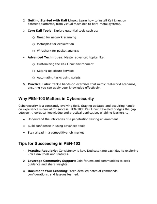 Mastering Kali Linux_ A Comprehensive Guide to PEN-103.docx