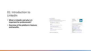 Linkedin Introduction Examples Mastering LinkedIn - From Profile Setup to Networking Success | PPTX