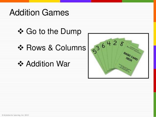 Mastering Math Facts with Card Games
