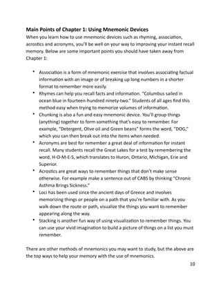 Mastering memory by Coaching Logic | PDF