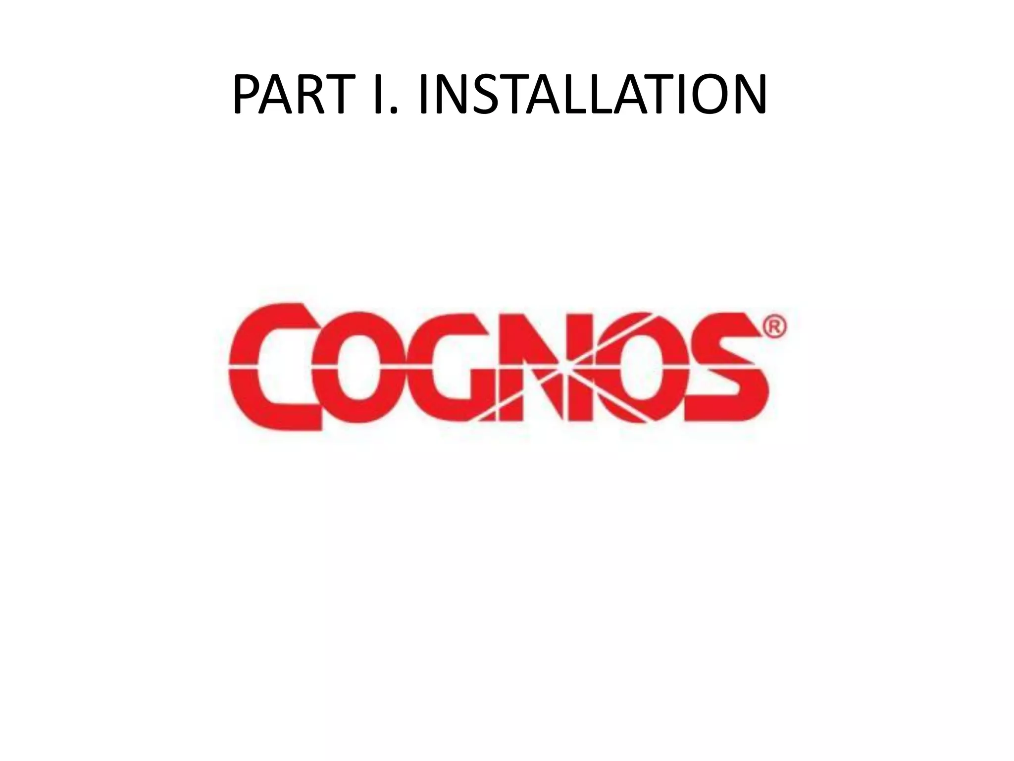 PART I. INSTALLATION
 