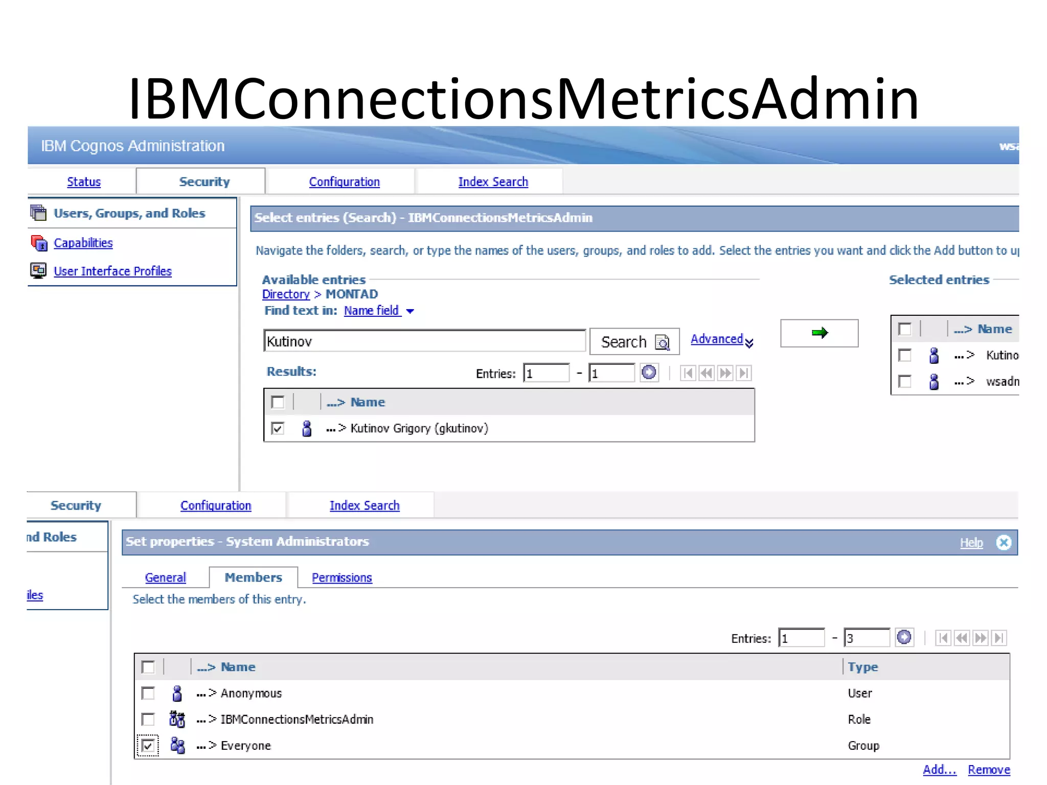 IBMConnectionsMetricsAdmin
 