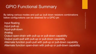 Gpio Floating Input Part-1 : Mastering microcontroller with embedded driver development | PPTX