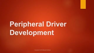 Part-1 : Mastering microcontroller with embedded driver development | PPTX
