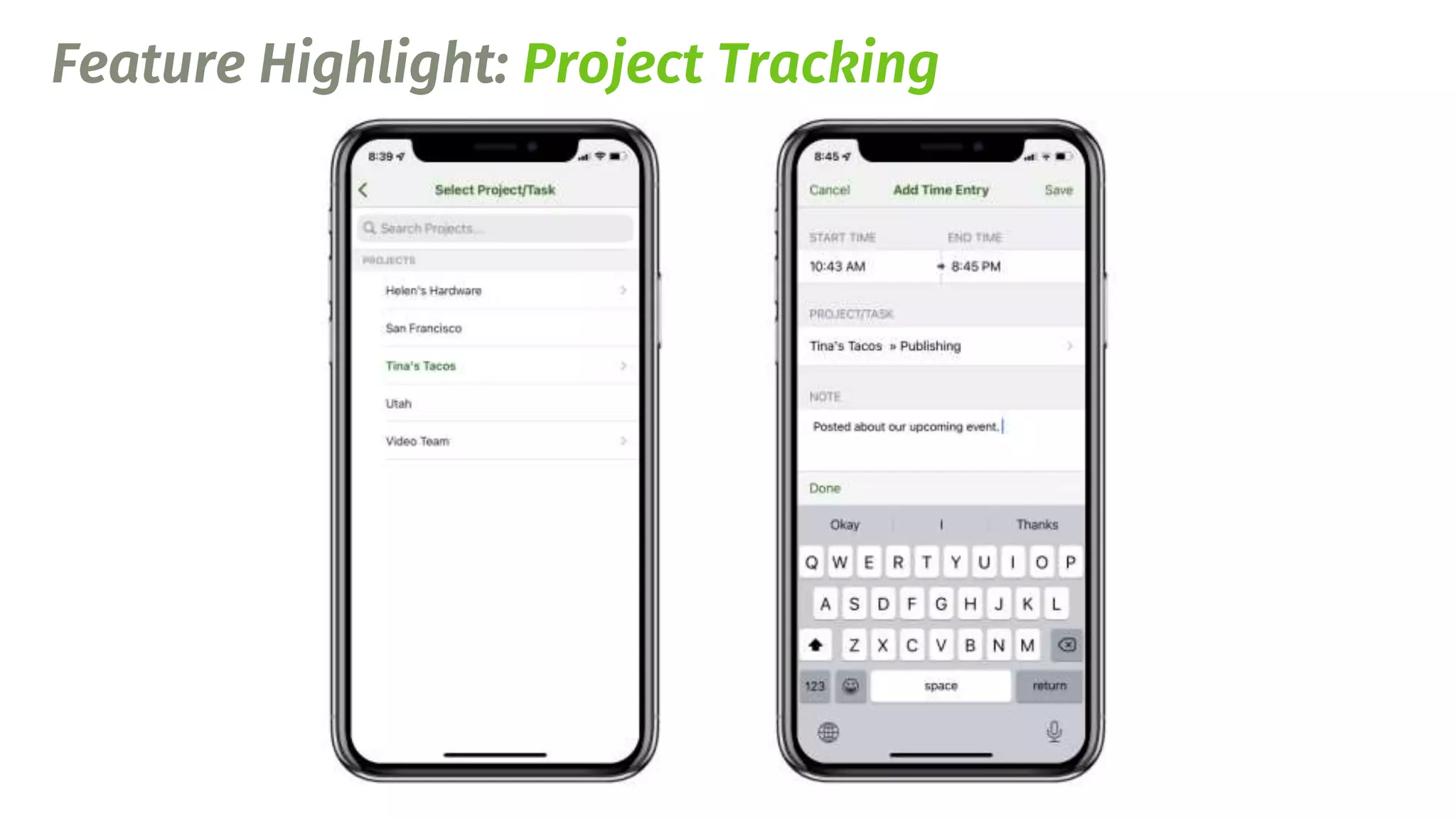 Feature Highlight: Project Tracking
 