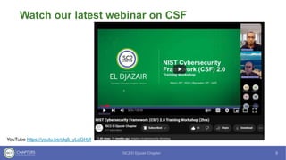 Watch our latest webinar on CSF
YouTube https://youtu.be/olq5_yLoGHM
 