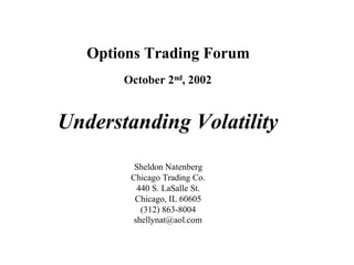 Mastering option trading volatility | PDF