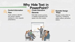 Mastering PowerPoint: Pro Techniques to Hide Text Effectively | PPTX