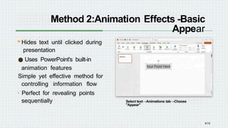 Mastering PowerPoint: Pro Techniques to Hide Text Effectively | PPTX