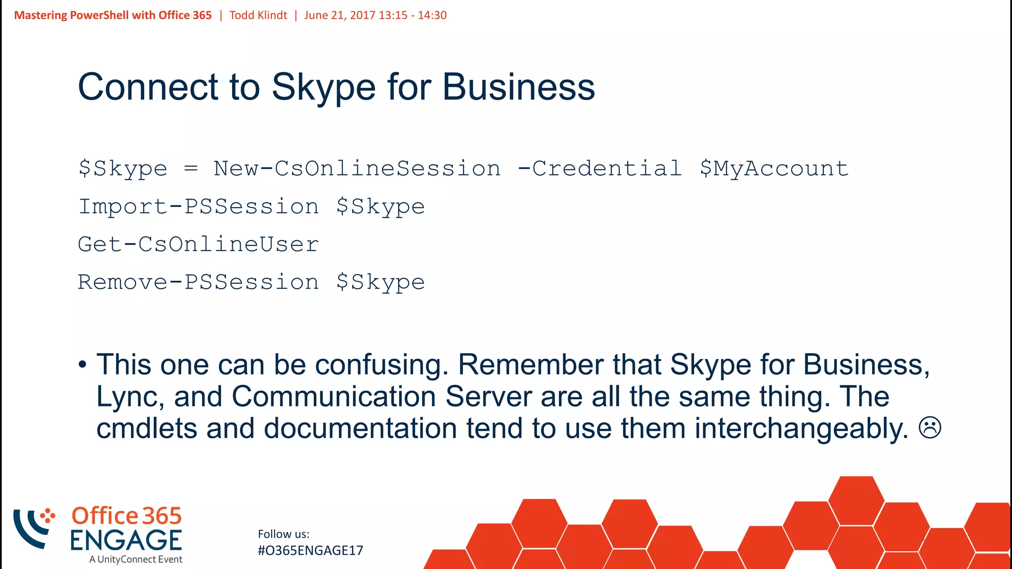O365Engage17 - Mastering power shell with office 365 | PPT